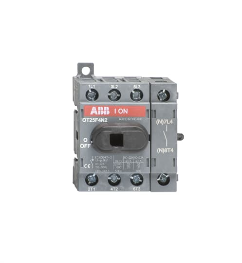 Afbryder 4P 25A uden drev OT25F4N2 1SCA104886R1001