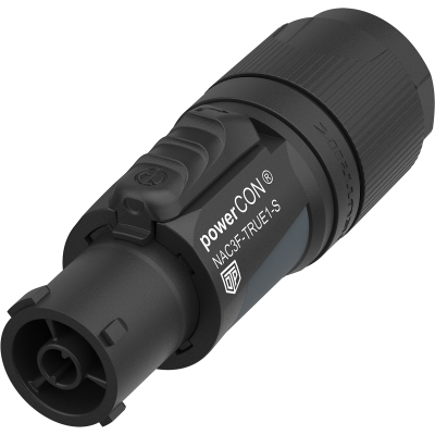 Neutrik NAC3F-TRUE1-S kabelsamler powerCON Sort