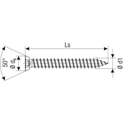 SPAX 1021010750405 skrue/bolt 40 mm 100 stk