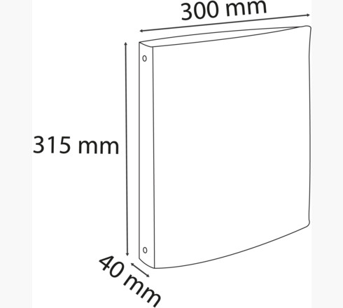 Miniatyrbillede 11 af 32: Exacompta 51560E ringbind A4 Blå, Koral, Grøn, Mauve, Gul