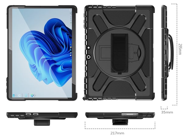 Miniatyrbillede 3 af 13: DLH DY-RC5012 tablet etui 22,9 cm (9") Cover Sort