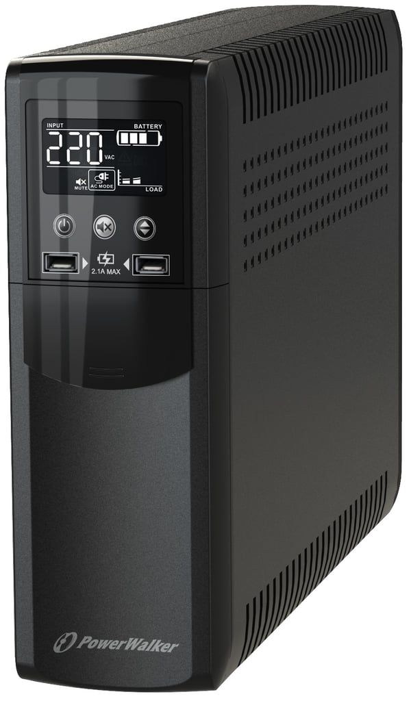 PowerWalker VI 1000 CSW FR UPS-enhed Interaktivt indgangsstik 1 kVA 6000 W 4 AC stikkontakt(er)