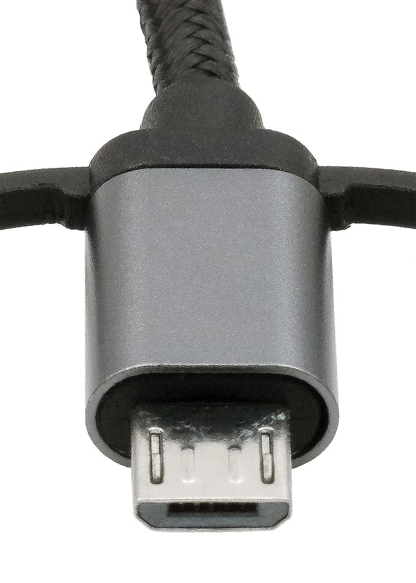 Miniatyrbild 4 av 4: EXSYS EX-K1403-2 USB-kablar USB 2.0 1 m USB A USB C 0,48 Gbit/s Svart, Grå