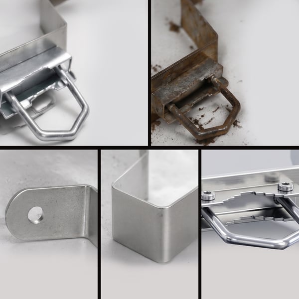 Extralink KK200 | Mast holder | 200mm, med cybants M8, stål, galvaniseret