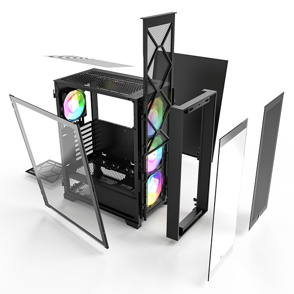 Montech AIR 1000 PREMIUM Midi Tower Musta
