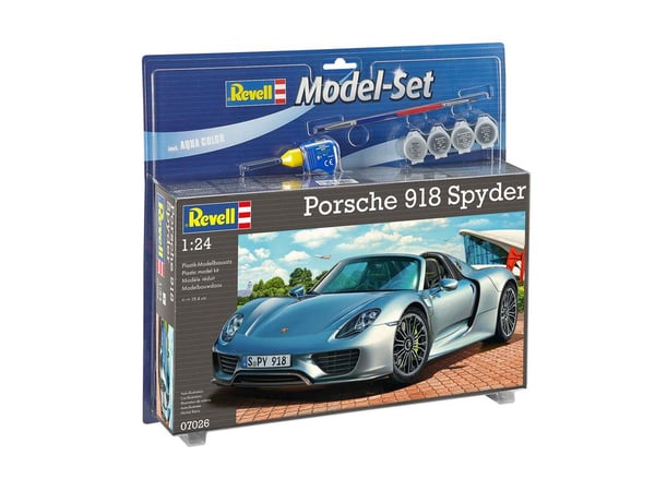 Revell Model Set Porsche 918 Spyder Modellroadster Monteringssats 1:24
