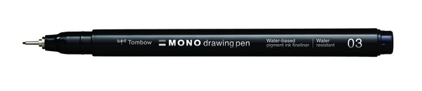 Tombow WS-EFL-H-03 fineliner Fin Sort 1 stk Tombow WS-EFL-H-03 fineliner Fin Sort 1 stk