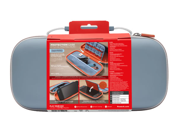 PowerA NSCS0602 kannettavan pelikonsolin suojakotelo Hardshell case -kotelo Nintendo Monivärinen