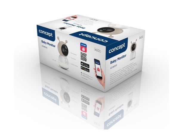Miniatyrbild 2 av 5: Concept KD4000 övervakningsmonitorer för bebisar 200 m Wi-Fi Multifärg