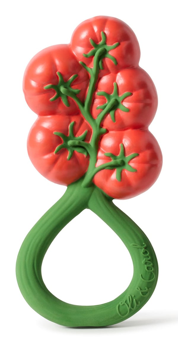 Oli&Carol Tomato Rattle bidering Oli&Carol Tomato Rattle bidering