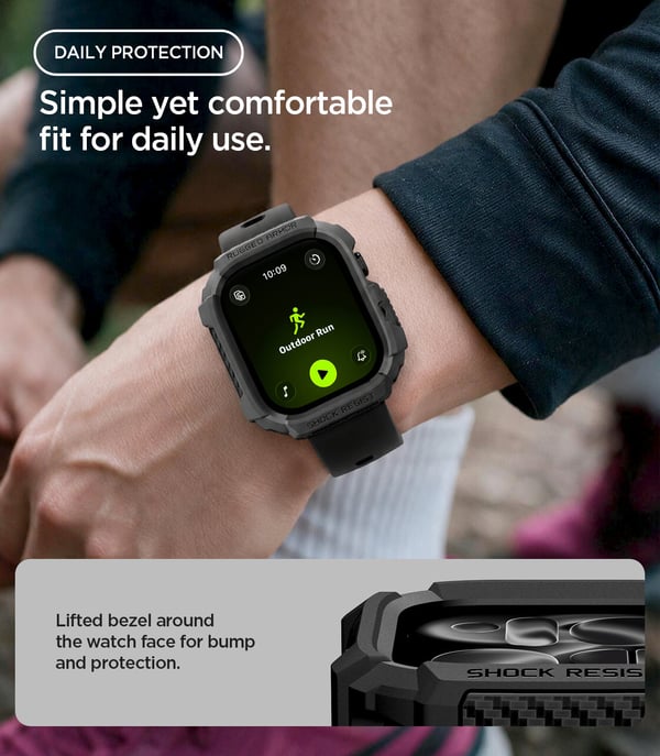 Miniatyrbillede 7 af 7: Spigen Rugged Armor Boks Sort Termoplastisk polyurethan (TPU)