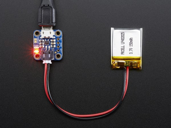 Adafruit 1904 udviklingsboard - tilbehør Oplader