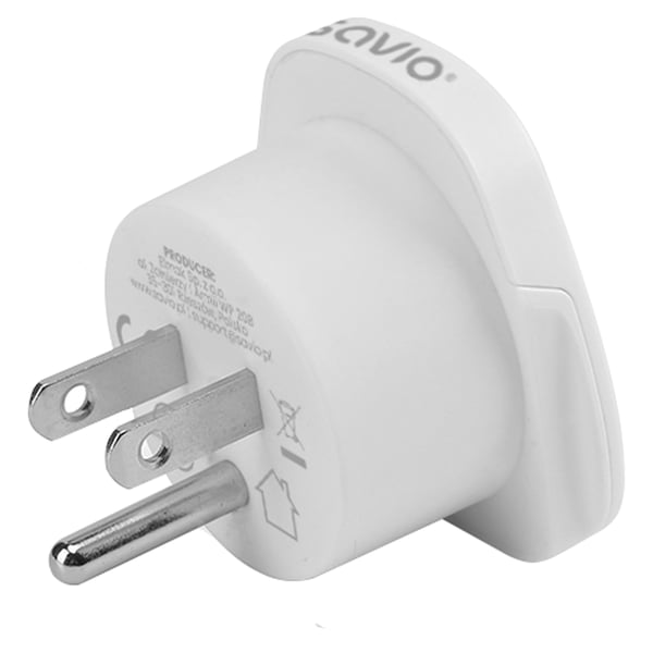 Savio AP-07 strømadapter og vekselret Universel 2500 W Hvid