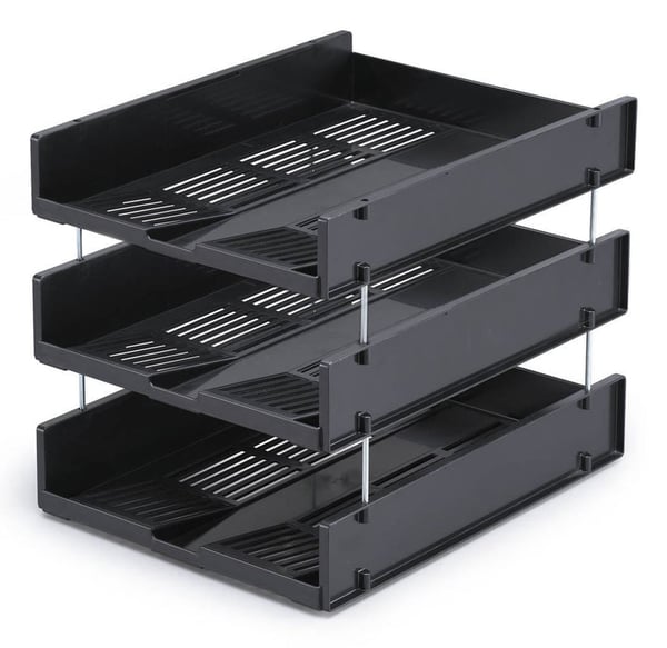 Miniatyrbild 2 av 2: Durable 1700784058 skrivbordskorgar Plast Grå