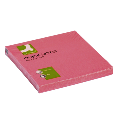 ANTECKNINGAR Q-CONNECT 76*76mm ROSA (75)