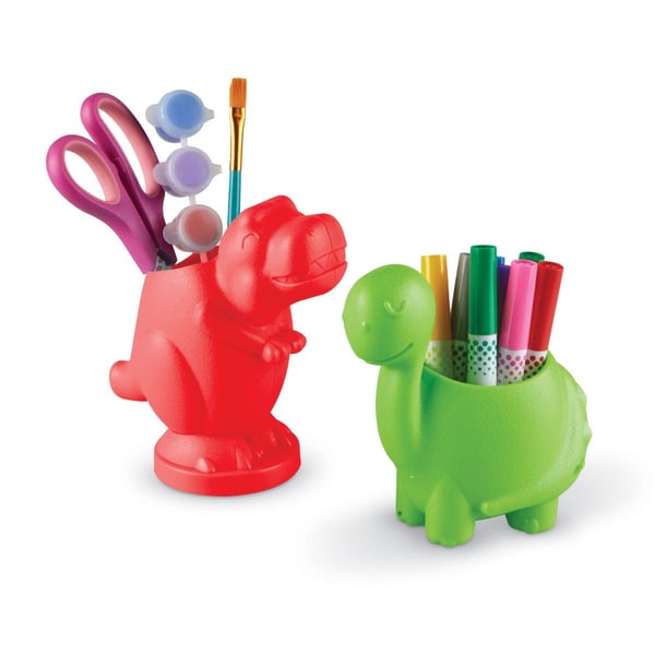 Pikkukuva 4 / 13: Learning Resources Create-a-Space Kiddy Center Dinos kynä- ja lyijykynäteline Sininen, Vihreä, Punainen