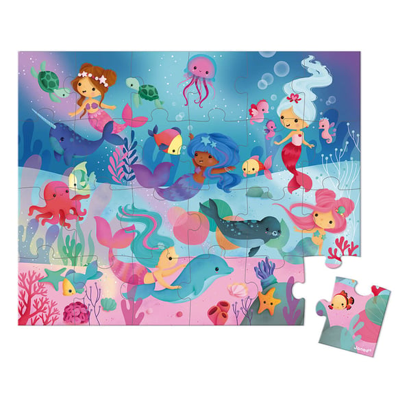 Miniatyrbild 2 av 3: JANOD Puzzle Mermaids 24 pieces