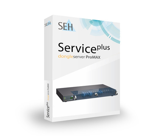 SEH dongleserver ProMAX printserver Ethernet LAN Sort, Blå