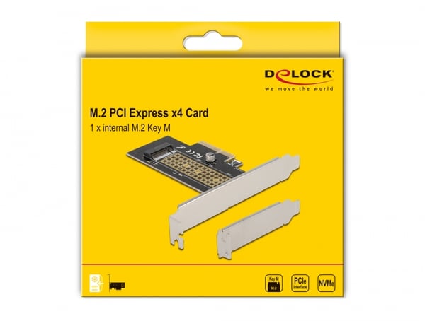 Miniatyrbild 3 av 5: DeLOCK 90047 nätverkskort/adapters Intern M.2