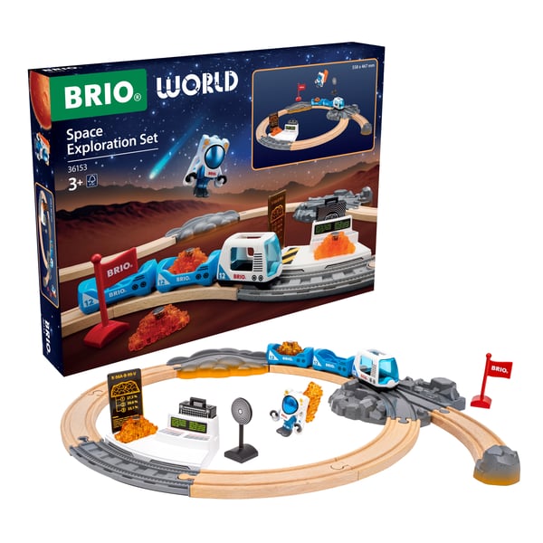 Miniatyrbillede 7 af 13: BRIO Togbane-sæt Rumforskning