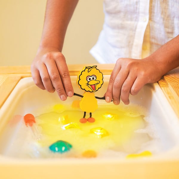glo Big Bird Pal Badefigur legetøj Gul