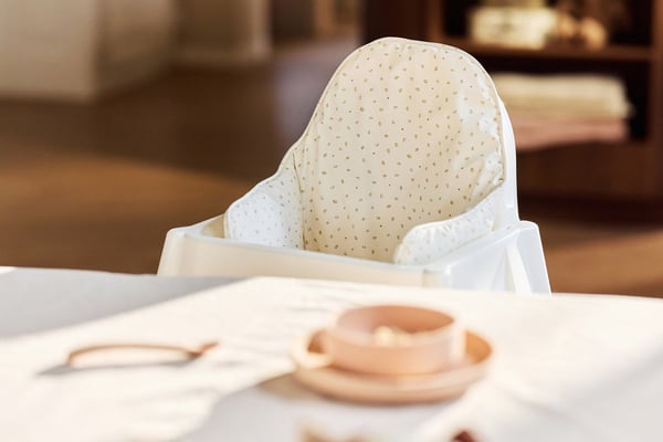 Jollein 561-531-68105 barnestol tilbehør Afdækning til høj stol Beige, Hvid