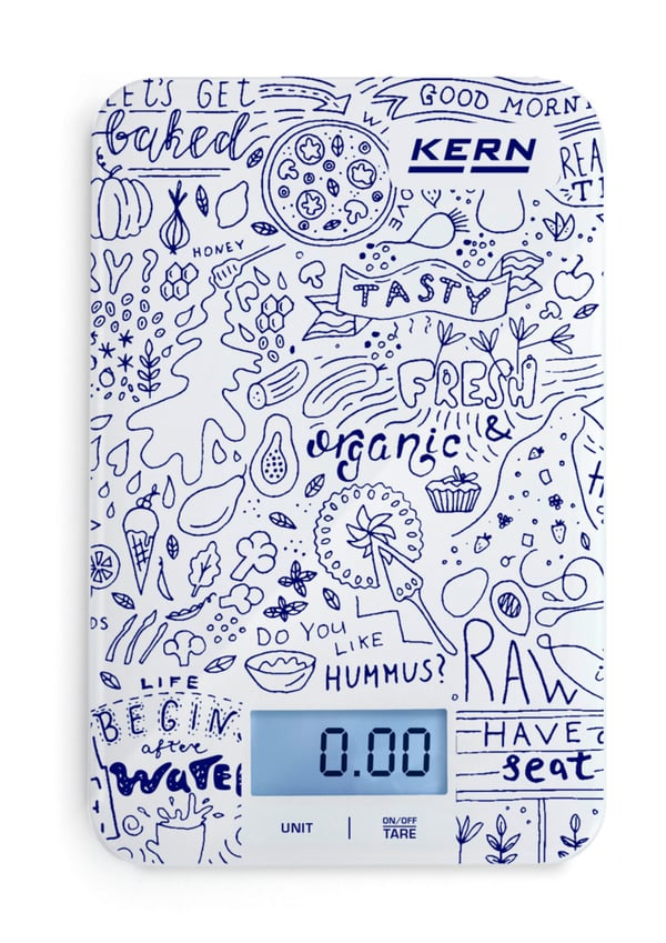 KERN & SOHN Küchenwaage Hvid, Blå