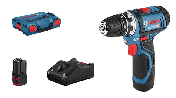 Bosch GSR 12V-15 FC Flex Professional 1300 rpm Nøglefri 600 g Sort, Blå