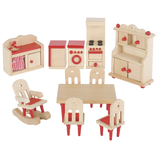 Goki Furniture for flexible puppets, kitchen Møbelsæt