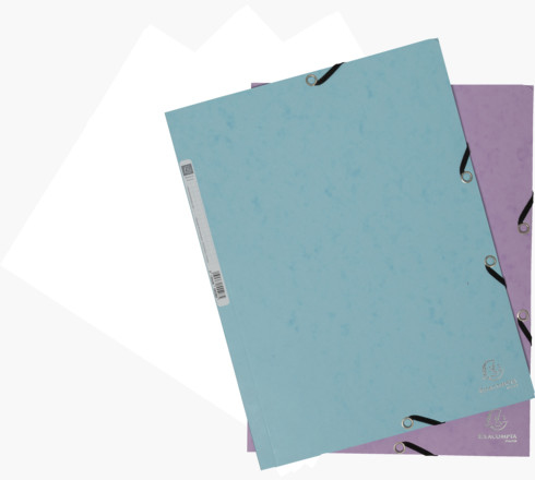 Exacompta 55560E folder Pressboard Forskellige farver, Blå, Koral, Grøn, Mauve, Gul A4