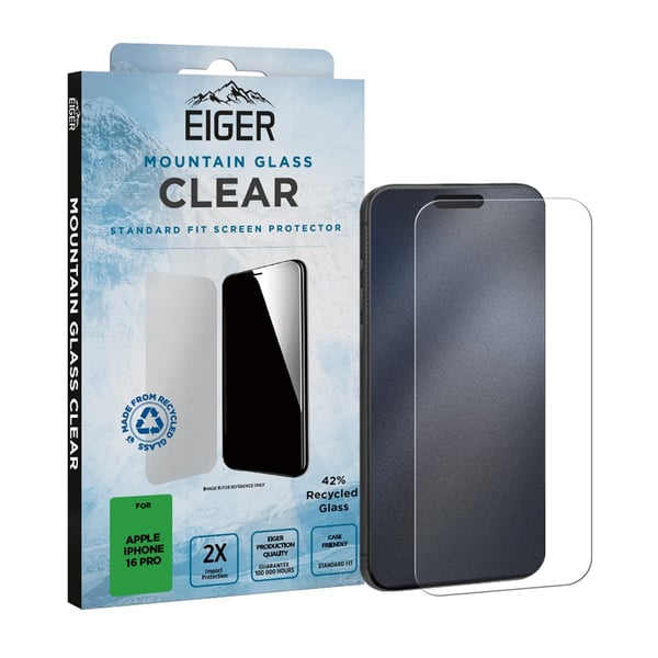 Eiger SP Mountain Glass Clear iPhone 16 Pro (EGSP00975)