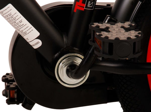 Volare 21372 cykel Bycykel Sort, Rød