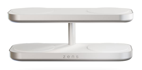 ZENS ZEQC01W/00 oplader til mobil enhed Hovedtelefoner, Smartphone, SmartWatch Hvid Vekselstrøm Trådløs opladning Hurtig opladning Indendørs