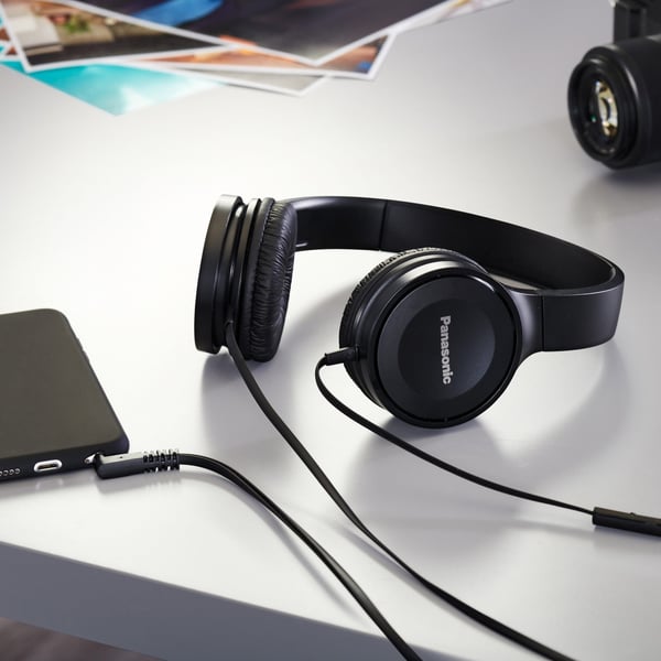 Miniatyrbillede 6 af 7: Panasonic RP-HF100ME Headset Ledningsført Opkald/musik Sort