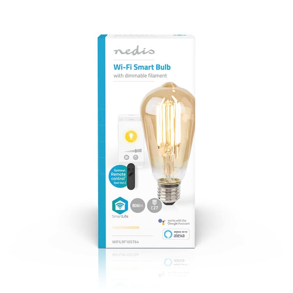 Nedis SmartLife LED-lamppu Lämmin valkoinen 7 W E27 E