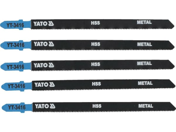 Pikkukuva 1 / 2: Yato YT-3416 kuviosahan, lehtisahan & puukkosahan terä 5 kpl