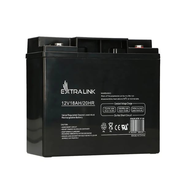 Extralink AKUMULATOR BATTERY ACCUMULATOR AGM 12V 18AH - Batterie - 18.000 mAh Blybatterier (VRLA) 13,5 V 18 At