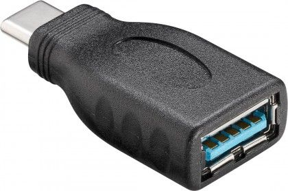 Goobay 45395 kabel kønsskifter USB-C USB-A Sort