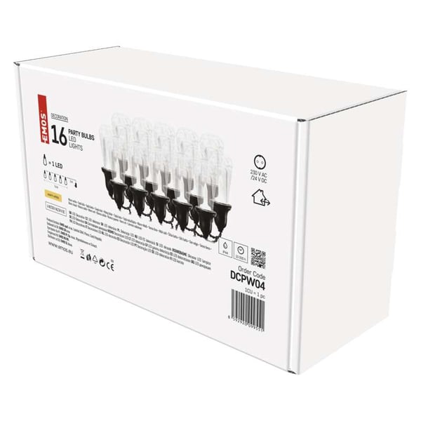 Emos DCPW04 sarjavalo 7,6 m 16 lamppua LED
