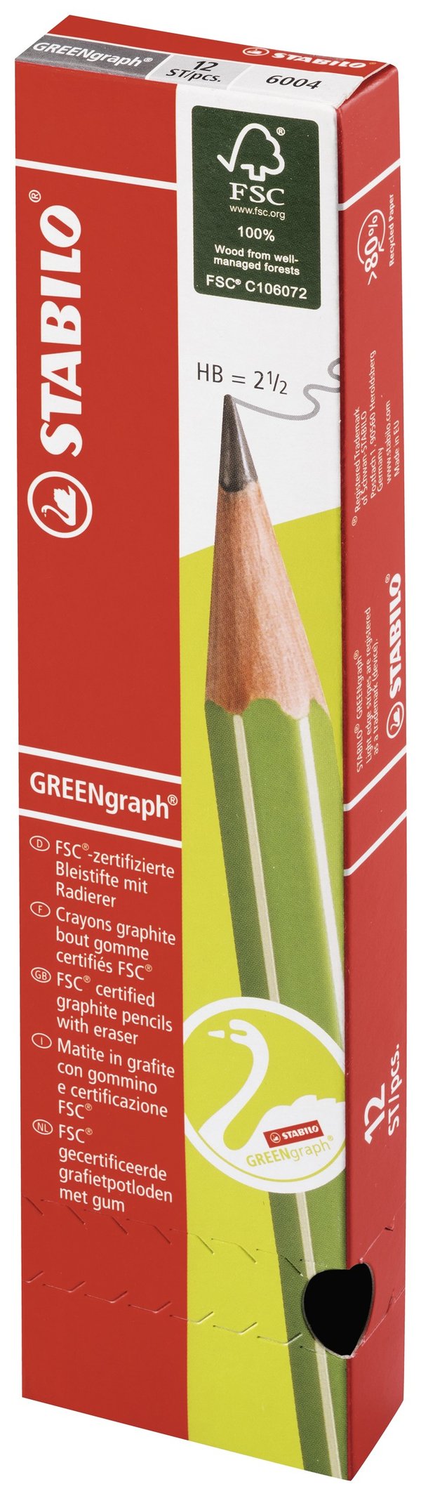Miniatyrbild 4 av 5: STABILO GREENgraph HB 12 styck