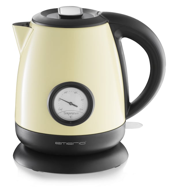 Emerio WK-109795.2 vedenkeitin 1 L 2000 W Beige, Musta