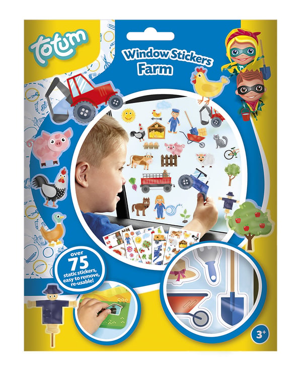 Pikkukuva 1 / 4: Totum Window Stickers Farm lasten tarra