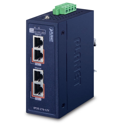 PLANET IPOE-270-12V PoE-adapteri 2.5 Gigabit Ethernet, 5 Gigabit Ethernet, Gigabitti Ethernet PLANET IPOE-270-12V PoE-adapteri 2.5 Gigabit Ethernet, 5 Gigabit Ethernet, Gigabitti Ethernet