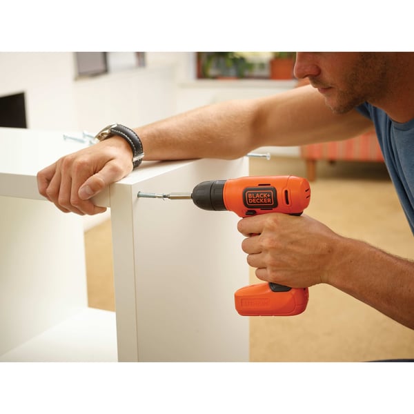 Miniatyrbillede 2 af 12: Black & Decker BDCD8-QW bor Nøglefri Sort, Orange