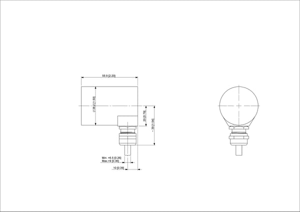 Posital UCD-S101B-0013-G10G-2RW koder 1 cm