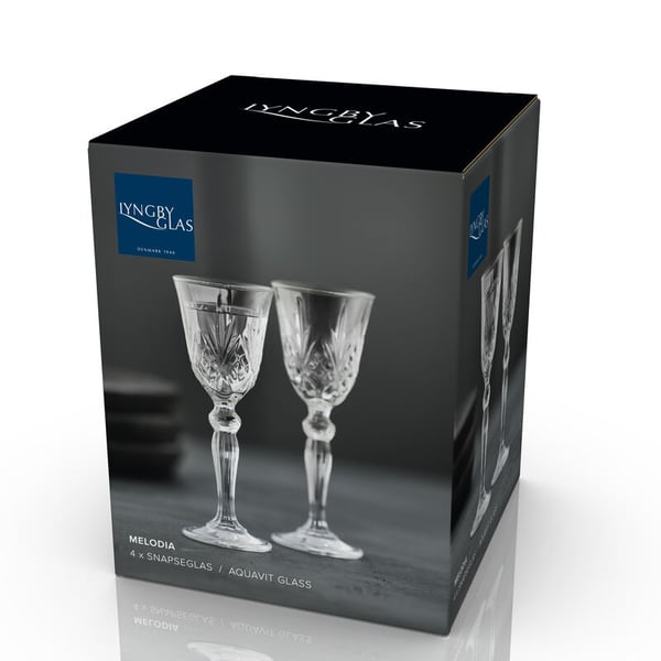 Miniatyrbillede 6 af 6: Lyngby Glas 31133 shot glas 50 ml 4 stk