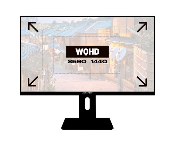 JAPANNEXT JN-27IPS4FLWQHDR-HSP platta pc-skärmar 68,6 cm (27") 2560 x 1440 pixlar Wide Quad HD LCD Svart