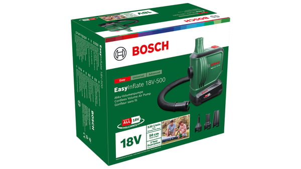 Pikkukuva 2 / 5: Bosch EasyInflate 18V-500 sähköinen ilmapumppu 0,03 bar 530 l/min