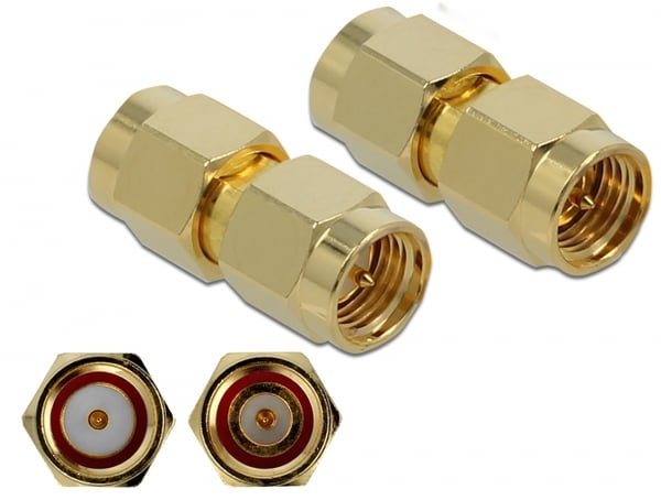 DeLOCK 89970 kabelsamler SMA, SMA Guld DeLOCK 89970 kabelsamler SMA, SMA Guld