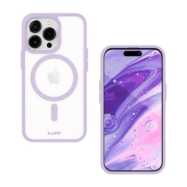 LAUT Huex Protect mobiltelefon etui 15,5 cm (6.1") Cover Lavendel, Gennemsigtig